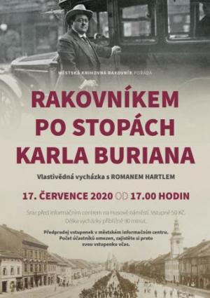 Rakovníkem po stopách Karla Buriana (17.7. 2020 od 17 hodin)