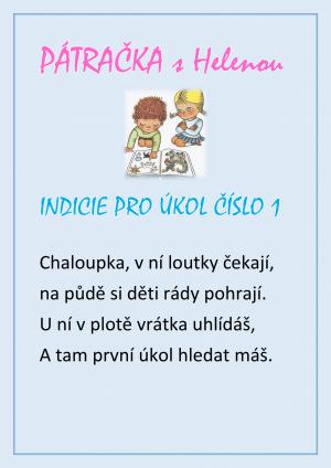 ZAČÍNÁME!!! NÁPOVĚDA K NALEZENÍ PRVNÍ KEŠKY 1