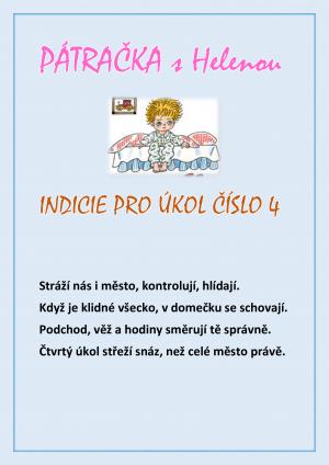 Čtvrtá keška z pátračky s Helenou 1